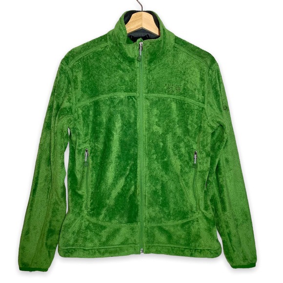 Mountain Hard Wear Hardware Green Sherpa Fleece Full Zip Jacket Sweater Medium - Picture 1 of 11